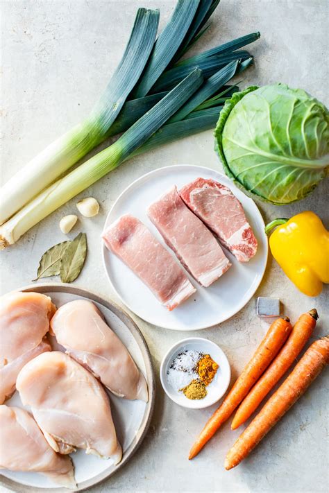 Cabbage Soup with Chicken and Pork - Recipe Chronicle