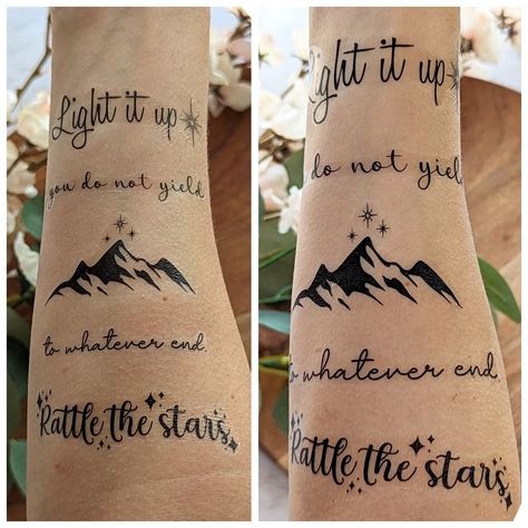You Do Not Yield Temporary Tattoo Bookish Tattoos Cosplay - Etsy