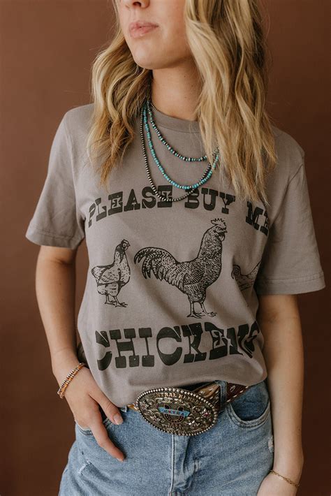 Please Buy Me Chickens Graphic Tee - My Pet Chicken