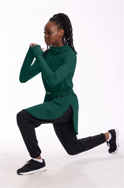 On-The-Go Jacket Emerald | Modest workout clothes, Modest activewear ...