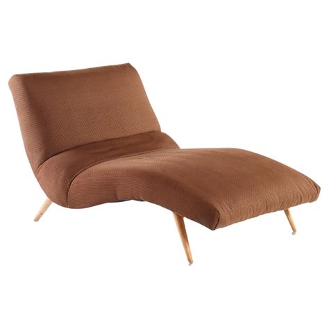 Architectural Wave Chaise Lounge Chair by Lawrence Peabody for Selig, c ...