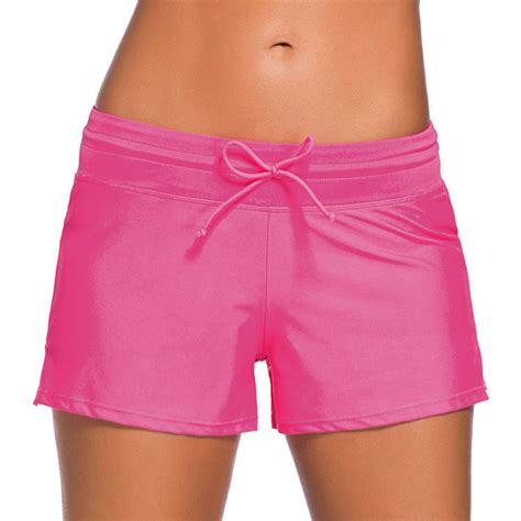 WREESH Womens Swim Shorts Swim Shorts High Waisted Bathing Suit Bottoms ...