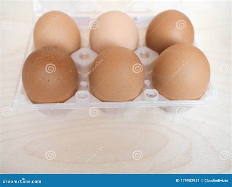 Half dozen eggs carton stock image. Image of cartonbox - 179982951
