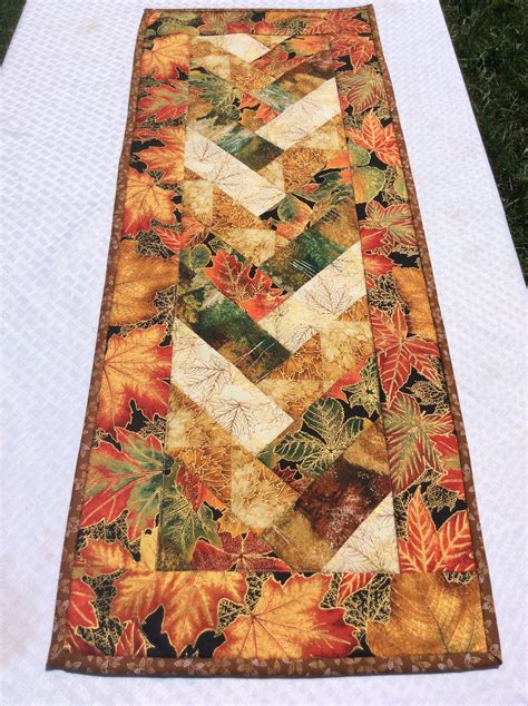 Fall Table Runner Table Topper in A Fall Autumn Harvest Color Braided ...