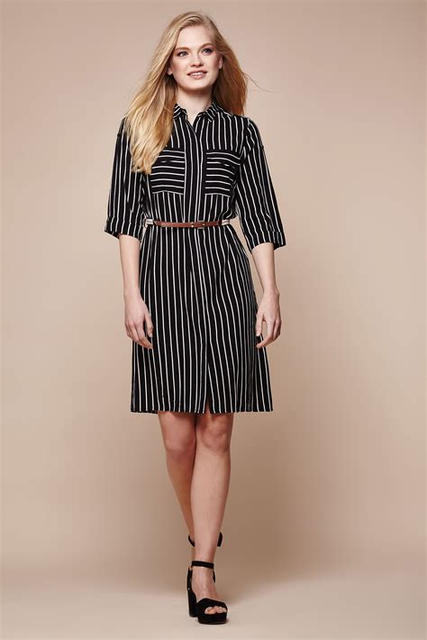 Shirt Dresses | Dress shirts for women, Striped shirt dress, Fashion ...