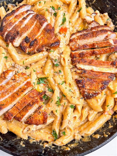 Creamy Italian Sausage Pasta with Cajun Chicken | Recipe | Creamy ...
