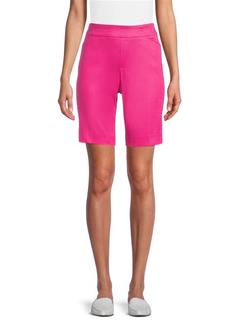 Time and Tru Women's Pull-On Bermuda Shorts, Sizes S-XXL - Walmart.com