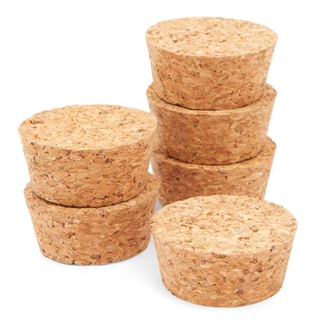6 Pack Size 28 Tapered Cork Stoppers for Bottles, Jars, DIY Art ...