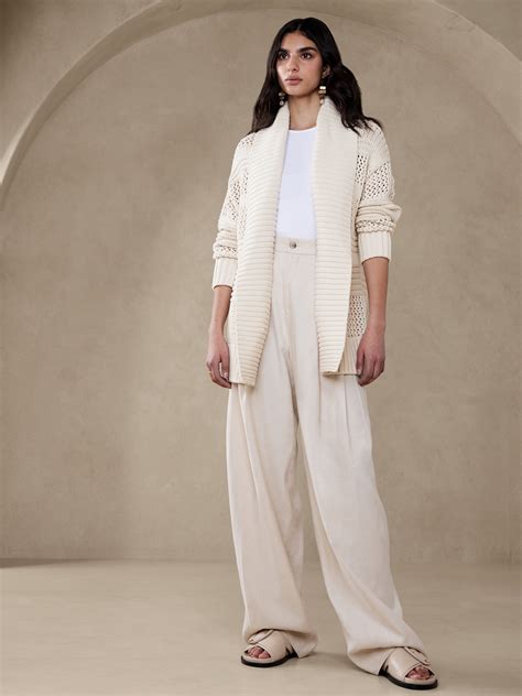 Morgan Cotton Cardigan | Banana Republic