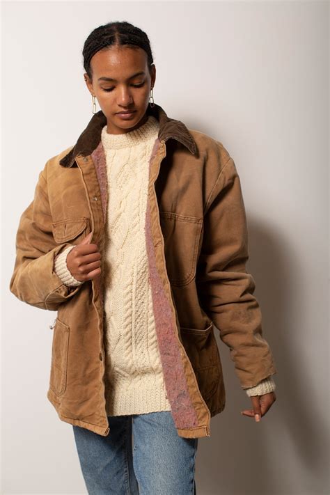 Vintage Tan Work Coat - Canvas | Garmentory