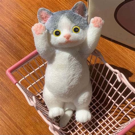 Cute Cat Squishies Squeeze Toys, Chubby Cat Squeeze Toys,Cat Taba ...