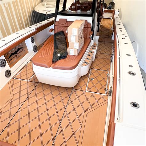 Invincible Boat with Custom SeaDek® Installed | Orlando Custom Audio