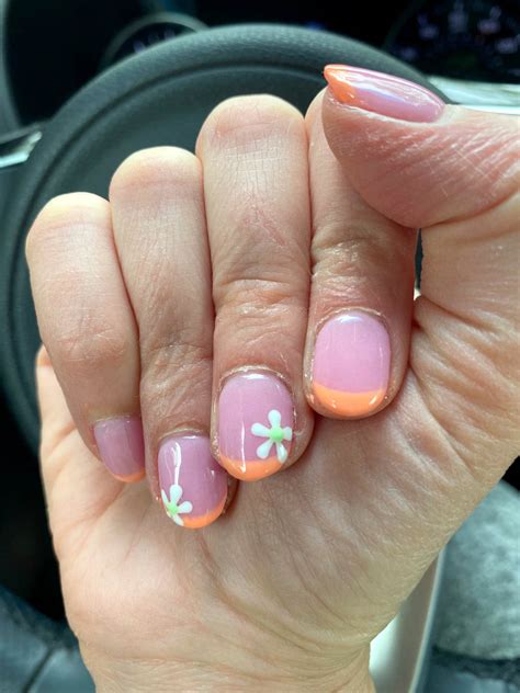 Orange French Manicure at Toni Esser blog