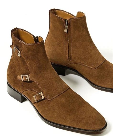 Mens Brown Boots, Brown Suede Ankle Boots, High Ankle Boots, Suede ...