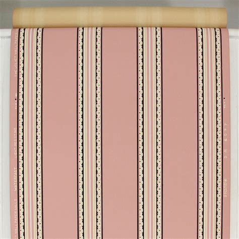 1940s Vintage Wallpaper Border Black Yellow on Pink - Rosie's Vintage ...