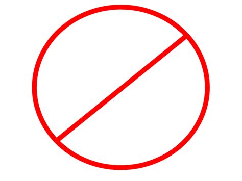 No Sign, Warning, Restriction, Not Allowed, Disallow PNG