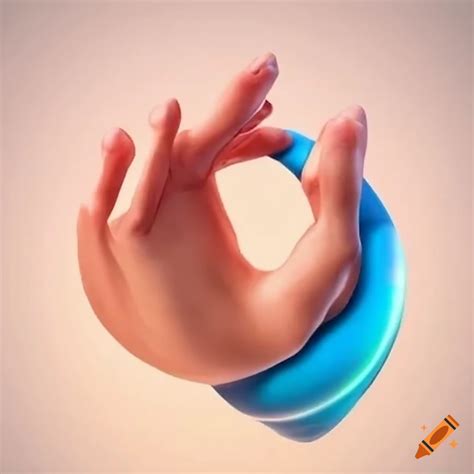 Hand doing the circle game on Craiyon