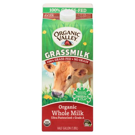 Organic Valley Grassmilk, 100% Grass Fed Organic Whole Milk, 64 oz ...
