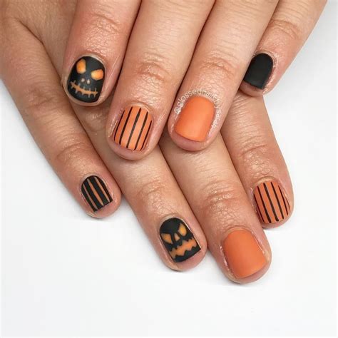 Halloween Nail Art For Short Nails at Louise Frye blog