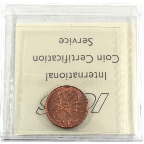 1-cent 1951 ICCS Certified MS-65