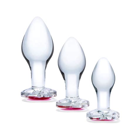 Sextoys Pour Tous Kit 3 Plugs Anal Heart Jewel Glass Training - GLÄS | eBay