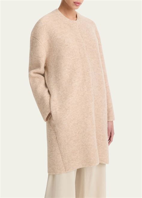 Vince Sculpted Wool-Blend Car Coat - Bergdorf Goodman