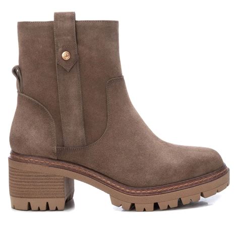 Women's Suede Booties Carmela By XTI 160967 Taupe - Walmart.com
