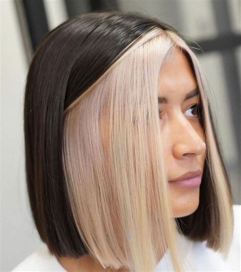 Short hair | Hidden hair color, Hair highlights, Peekaboo hair