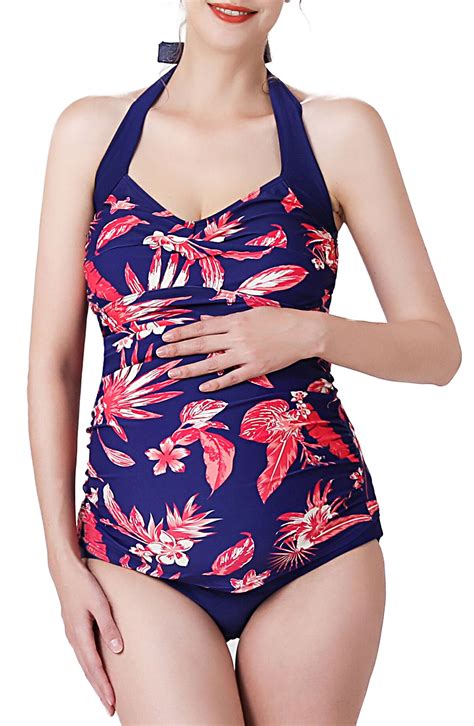 KIMI + KAI Dulce Floral Print Two-piece Maternity Swimsuit ...