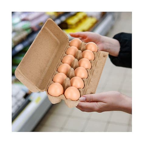 20pcs Cardboard Egg Cartons Blank Paper Pulp Egg Cartons One Dozen Egg ...