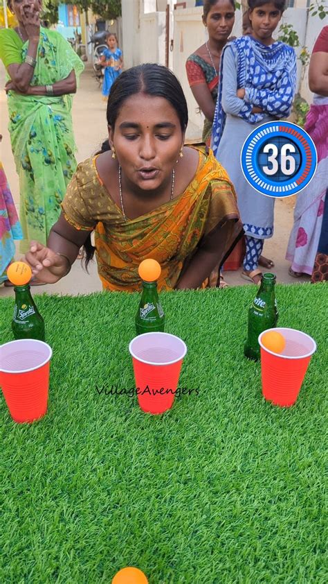 Village Avengers | Blow all balls into the glass challenge | Instagram