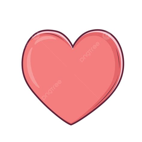Cute Simple Doodle Red Heart Symbol Minimal Heart Vector, Heart Drawing ...