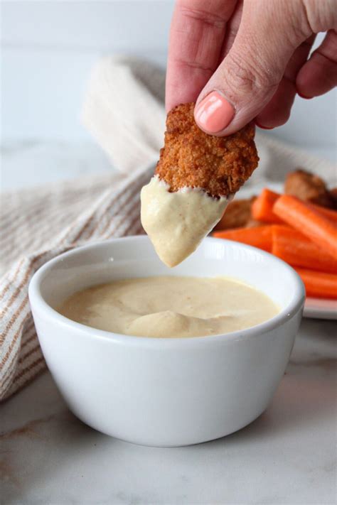 Creamy 3-Ingredient Honey Mustard Dip (High Protein!) - The Balanced ...