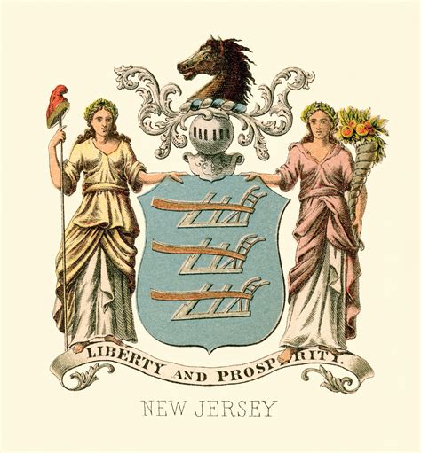 Coat of arms, New jersey, Historical figures