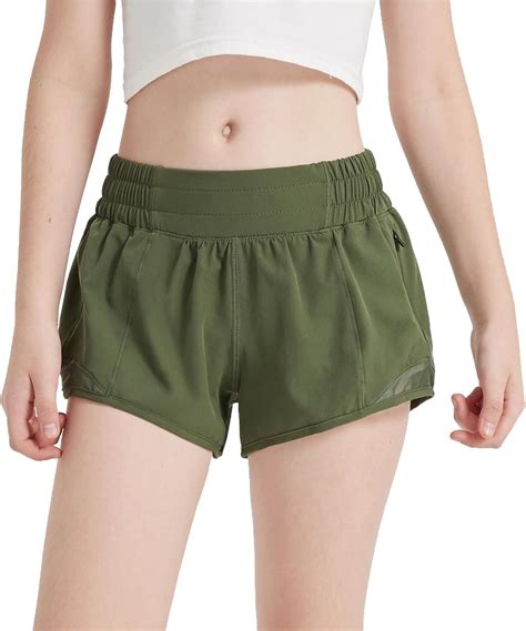 Amazon.com: Aurefin Girls Athletic Shorts, Lightweight Running Shorts ...