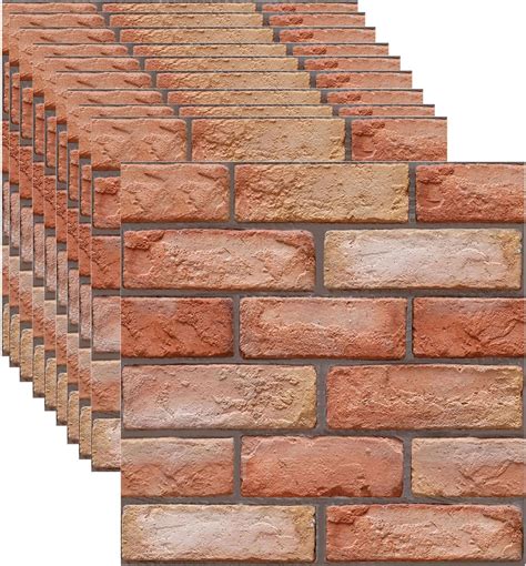 szgwtk 3D Brick Wall Panel, Peel and Stick Brick Wall Tiles,10 Pieces ...