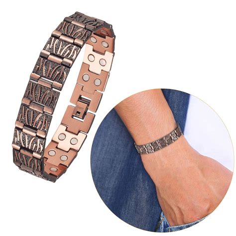 Wollet Men's Copper Magnetic Bracelet, Health Gift, 8.66 inches ...