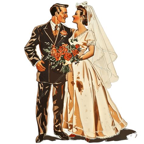Married Men And Women, Men And Women, Cartoon, Wedding PNG Transparent Image and Clipart for ...
