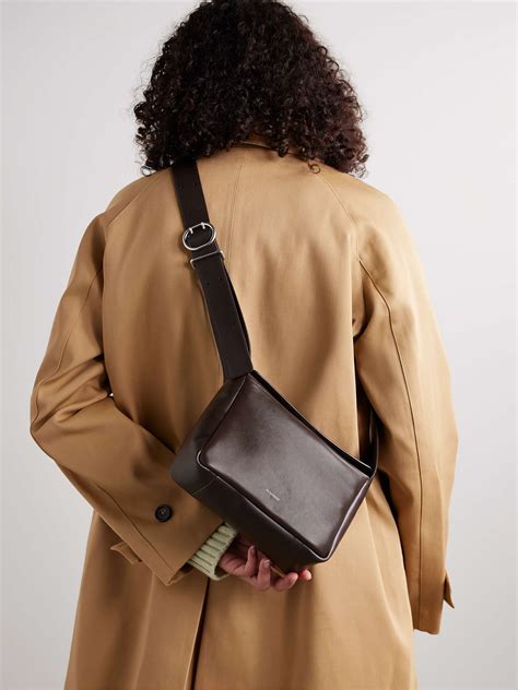 JIL SANDER Leather shoulder bag | NET-A-PORTER