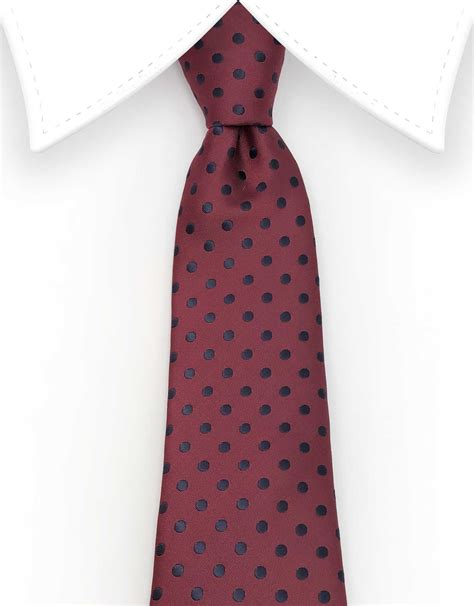 Burgundy and Black Polka Dot Necktie – GentlemanJoe