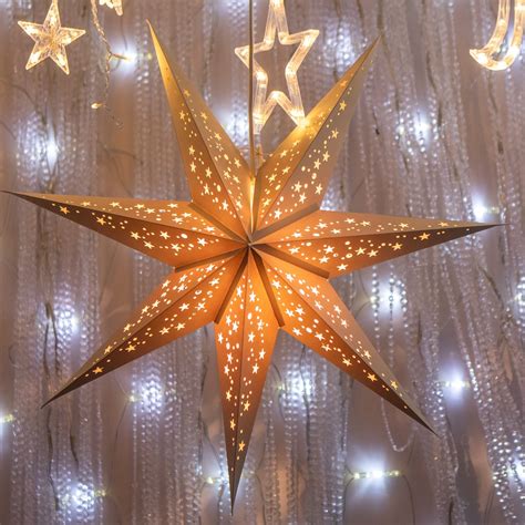 Star Lantern | Christmas Decor | Christmas Star | Paper Star Light | Scandi Lampshade ...