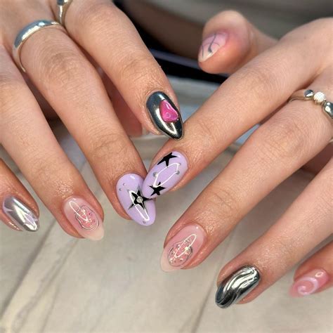 Nail design | Elegant touch nails, Indigo nails, Funky nails