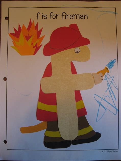 Printable Firefighter Craft