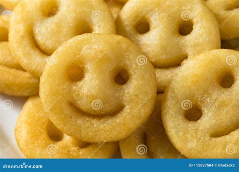 Smiley Face French Fries Hecho En Casa Foto de archivo - Imagen de ...