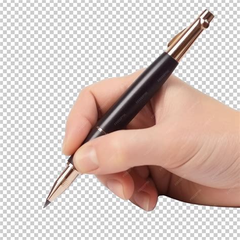 Premium PSD | Hand writing with a ballpoint pen isolated on transparent ...