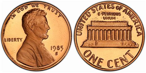 1985 Penny Error List & Value