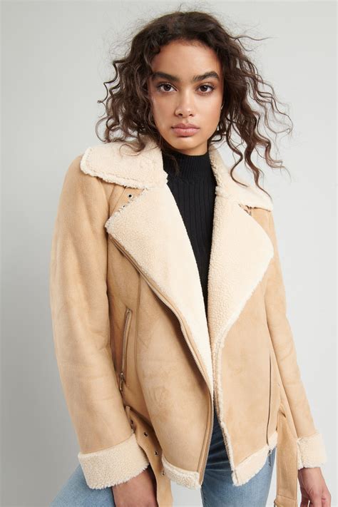 Womens Leather Jacket With Sherpa Lining at Mark Cox blog