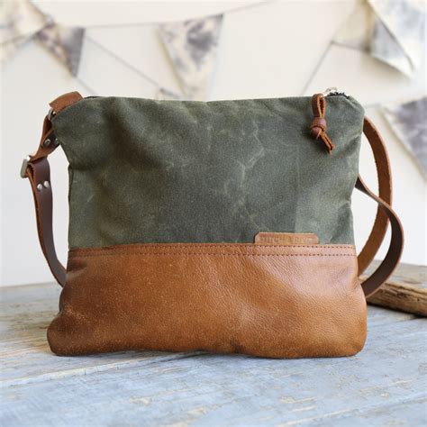Waxed Canvas And Leather Crossbody Bag | Paul Smith