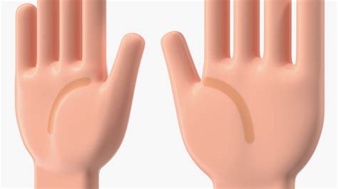 Raising Hands Emoji 3D Model $9 - .3ds .blend .c4d .fbx .max .ma .lxo ...