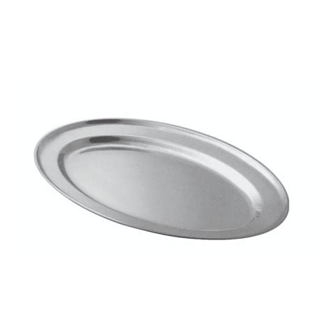 OVAL TRAY STAINLESS STEEL 350MM - Core Catering
